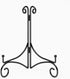 Iron Plate Stand for Display with Folding Design, Picture Stands for Tables, 12 Inch Large Easels for Displaying for Book, Art Piece, Photo and Pl...