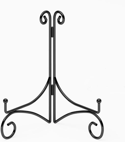 Plate Stand for Display with Hinged Folding Design, 6 Inch Picture Stands for Tables, Small Easels for Displaying Book, Art Piece, Photo and Platt...