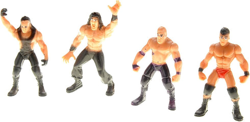PowerTRC 32 Pcs Wrestling Toys for Kids, Wrestler Play Set with 2 Wrestle Rings Style, 12 Super Wrestlers, Many Realistic Accessories, Toy Figures...