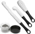 3 Pieces Decanter Cleaning Brush with 400 Pieces Cleaning Beads, Wine Glass Cleaner Brush Flexible Bottle Cleaning, Household Cleaning Tools for W...