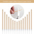 BEAN LIEVE 24-Count Birthday Candles - Long Thin Cake Candles Slow Burning Candles for Birthday, Wedding, Lucky Party Decoration (Champagne Gold)...