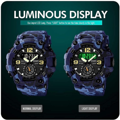 Gosasa Big Dial Digital Watch S Shock Men Military Army Watch Water Resistant LED Outdoor Sports Watches...