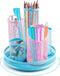 Rotating Pen Holder, Spinning Pencil Holder Desk Organizers, 5 Removable Tube Mesh Pen Pot Storage Caddy Stationery Sorter for Office School Suppl...