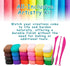 36 Color Air Dry Foam Clay for Sculpting and Cosplay Set - Ultralight, Soft, and Pliable Air Dry Modeling Clay Clay Foam for All Ages - Safe and N...