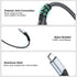 FEMORO USB C to Micro USB Cable 6ft, USB-C Type C to Micro USB Cable 6 Feet Adapter for OTG Data Transfer & Charging...