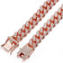Dog Chain Collars, Diamond Necklace Metal Choke Cuban Link Dog Collar, 13mm Wide Pet Jewelry for Puppy Small Medium Large Dogs Cats Gold (10inch)...
