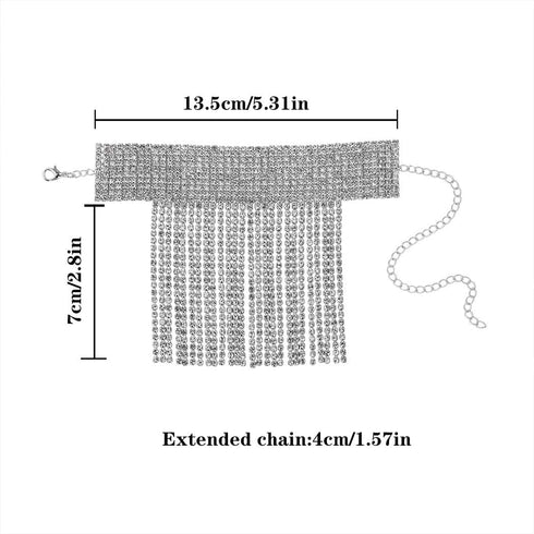 Rhinestone Anklets Jewelry Silver Sparkly Ankle Bracelets for Women...