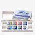 Winsor & Newton Cotman Watercolor Paint Set, 8 Half Pan, Sky Colors w/ Brush...