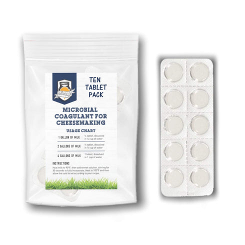Microbial Rennet For Cheese Making | Vegetarian Rennet Tablets | Milk Coagulant | Vegan Cheese making | Shelf-Stable Rennet Tablets, Perforated Fo...