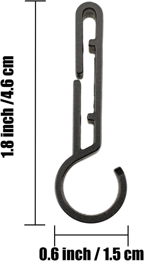 COSOOS Hardhat Clips for Headlamp,10-Pack Headlamp Hooks for Helmet, Safety Cap, Hard Hat Light Clips, Hardhat Accessory, Easily Mount Head Lamp o...