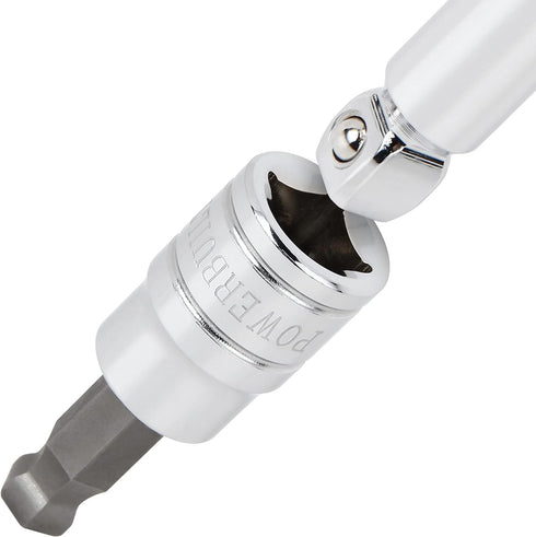 Powerbuilt 642402 SAE Wobble Ball Hex Bit Set, 8-Piece, Silver...