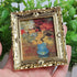 3Pcs 1:12 Mini Miniature Gold Frame Art Wall Picture Oil Painting Home Decor...
