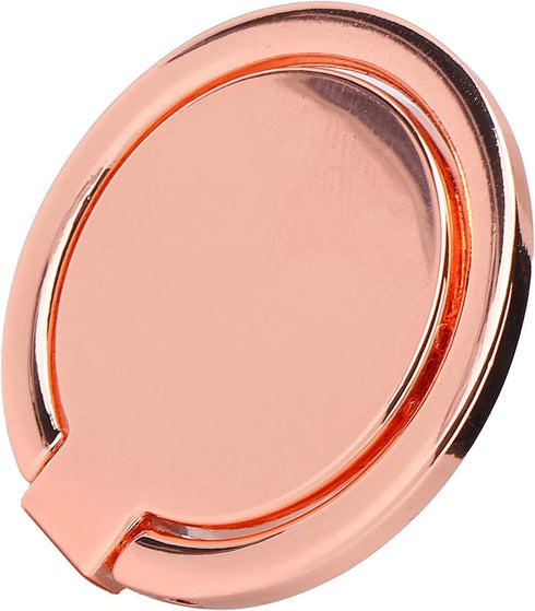 Phone Ring Holder, Mobile Phone Finger Ring Grip 360 Adjustable Metal Phone Holder Magnetic Car Mount for Mobile Phones and Tablets(Rose Gold)...