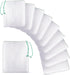 SunGrow Media Filter Bags, White Mesh Nylon Pouch for Holding Aquarium Active Carbon, Bio Rings, Lavender, Spices, Dried Flowers, 10 Pcs per Pack...