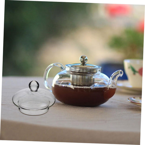 Teapot Lid Small Glass Lid Pot Lid Top Clear Lids Replacement Glass Teapot Caps Glass Tea Pot Lid Tea Steeper Lid Tea Kettle Lid Replacement Glass...
