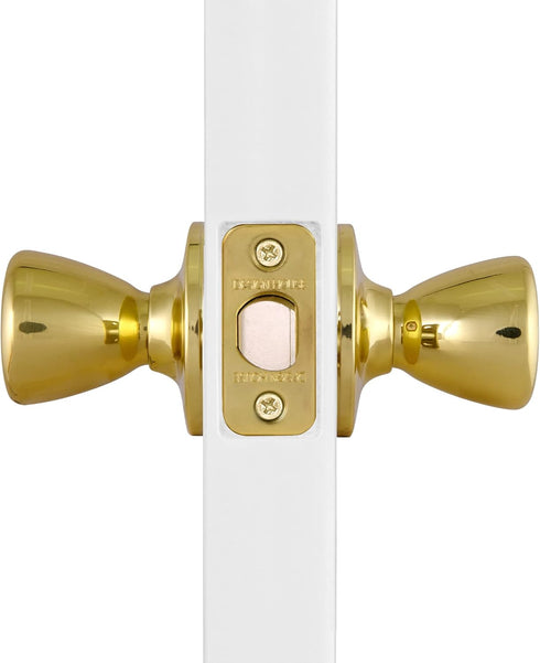 Design House 782730 Tulip Passage Hall and Closet Door Knob Polished Brass...