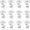 Fabric Twisty Pins with Clear Heads for Upholstery, Bedskirts, Slip Covers, and Other Materials - Sewing Supplies Essential - 100 Pack...