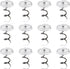 Fabric Twisty Pins with Clear Heads for Upholstery, Bedskirts, Slip Covers, and Other Materials - Sewing Supplies Essential - 100 Pack...