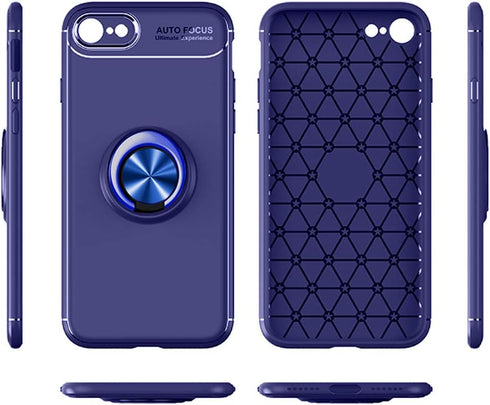 Asuwish Phone Case for iPhone 6plus 6splus 6/6s Plus with Tempered Glass Screen Protector Cover and Ring Holder Kickstand Cell Accessories iPhone6...