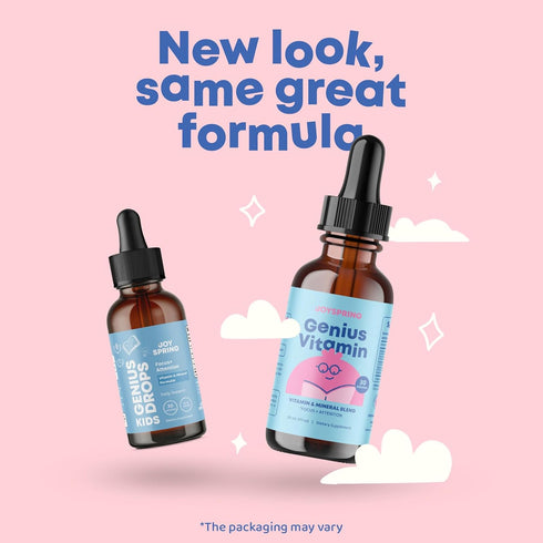 JoySpring Kids B Complex Vitamins | Vitamin B Complex Liquid Drops Aid in Attention & Focus | Nootropics Brain Support Supplement | with Elderberr...