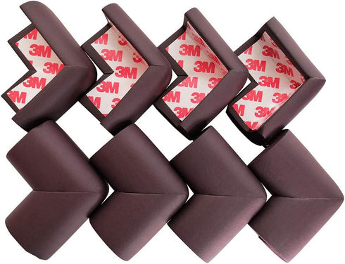 Corner Protector Baby Proof | Corner Guard Child Safety for Babies, Toddlers, Kids | Foam Corner Covers for Furniture, Table, Desk | 8 Pack (Brown...