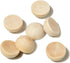 100 PCS 25mm Split Wood Balls, Small Natural Unfinished Half Round Wooden Beads for Kids Craft...
