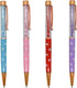 12PCS Novelty Stylus Floating Pens Fancy Floral Business Pens Crystal Diamond Stylus Pen Ink Ballpoint Pens School Office Desk Decor Accessories...