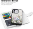 LUMARKE Designed for iPhone 12 Wallet Case, iPhone 12 Pro Case - Flip Folio Cover - 4 Card Slots Holder - Leather Magnetic Kickstand - Shockproof ...