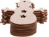 Christmas Wooden Crafts Hanging Ornaments Christmas Tree Decoration Unfinished Wood Cutouts for DIY Blank Slices to Paint (10PCs Snowman Style)...