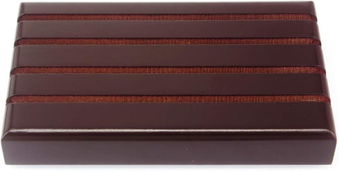 4 Rows Coin Holder, US Army Military Collectible Challenge Coin Display Case Wood Stand, Holds 12-16 Coins...