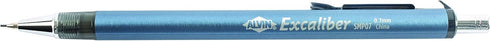 Alvin SMP07 Excaliber 0.7mm Mechanical Pencil, Blue, Design of Brushed Aluminum Triangular Shaped Barrel Molds Into Your Hand for Smooth Writing o...