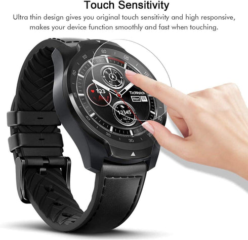 Universal Round Watch HD Screen Protector. Anti-Scratch, Anti-Fingerprint, Tempered Glass (31mm Diameter) (3 Pack)...