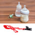 Universal Pacifiers Leash, Baby Pacifier Clips Safety Universal Teething Toys Holder Leash Pacifiers Holder for Travel for Infants Toddlers(Red do...