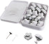 MQUPIN Duvet Pins 16 Set, Duvet Clips for Comforter Inside Duvet Fasteners, Soft Fabric Material Double Sided Duvet Cover Clips Duvet Insert Holde...