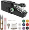 Black Handheld Sewing Machine, Mini Portable Electric Sewing Machine for Adult, Easy to Use and Fast Stitch Suitable for Clothes,Fabrics, DIY Home...