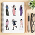 130pcs People Stickers for Journaling Supplies Modern Girls Style Stickers Vinyl Aesthetic Waterproof Scrapbooking Junk Journal Kit Stickers Adora...