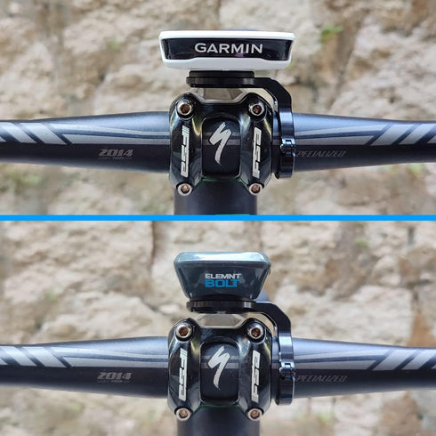 Mountain Bike Mount for Garmin Edge Wahoo Elemnt Bryton Rider Stages Dash Hammerhead Karoo, Bike Stem Mount for Handlebar 31.8mm(Black)...