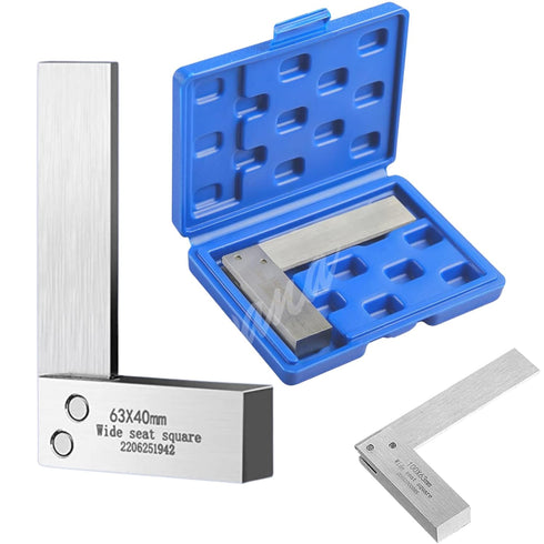 Machinist Square 2 Inch, Atarvana Mechanical Steel High Precision Square, Harden Carbon Steel Engineer Square, 90 Degree Wide Base Square, L-Type ...