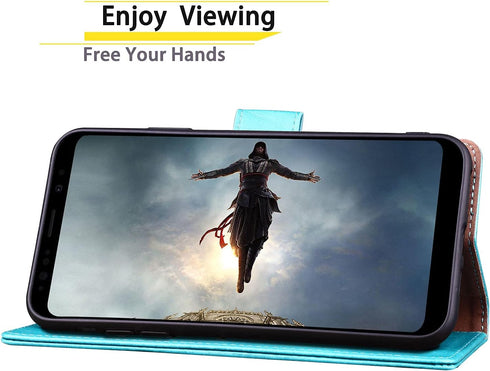 SUANPOT for Samsung Galaxy S8 5.8"(Non S8+ 6.2") with RFID Blocking Leather Wallet case Credit Card Holder, Flip Folio Book Phone case Shockproof ...