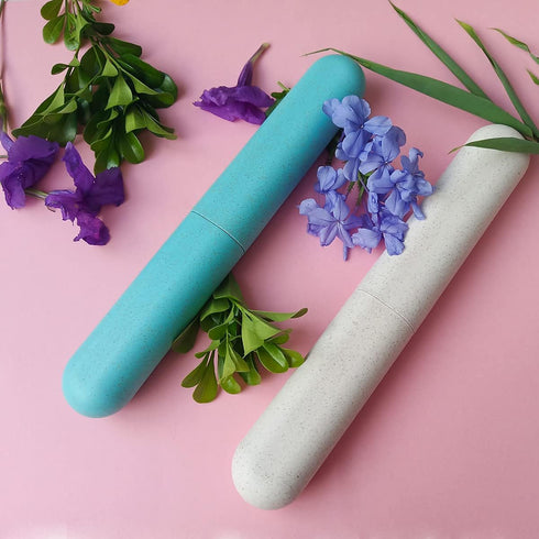 4 Pack Travel Toothbrush Case, Holder Toothbrush Travel Containers for Trip Home Camping Dust-Proof and Sanitary ?Travel Toothbrush Holder...