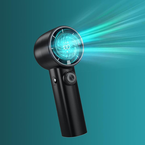 VanSmaGo Outdoor Fast Cooling Fan, 15000 rpm 100 Speeds Personal Portable Turbo Mini HandHeld Fan with 5000mAh Rechargeable Battery&LED Display fo...