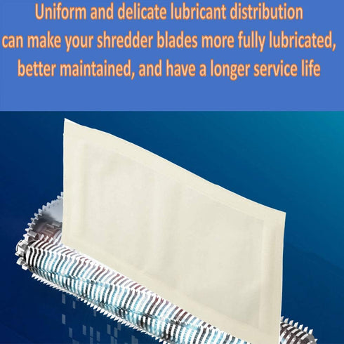 Paper Shredder Lubricant Sheets, Paper Shredder Sharpening & Lubricating Sheets-25pack...