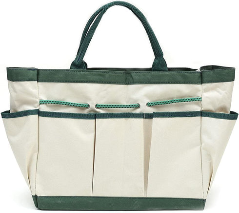 ChengHao Garden Tool Bag & Gardening Bag, Garden Tool Organizer with 8 Gardening Tool Storage Pockets16.9" x 5.1" x 10"(Tools NOT Included)?wh0000...