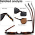 kimorn Sunglasses Womens and Men Polarized Retro Trendy Sun Glasses Vintage Round Frame K1515...
