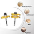 Newdeli Tongue and Groove Router Bit Set 1/4 Inch Shank - 2pcs Router Bits for 3/4" Stock, 1/2" Cutting Depth - T Shape 3 Teeth Wood Milling Cutte...