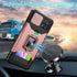 for Galaxy A22 5G/Boost Celero 5G Wallet Detachable Credit Card Holder Screen Protector with Kickstand, 360 Full Body Shockproof Protective Phone ...