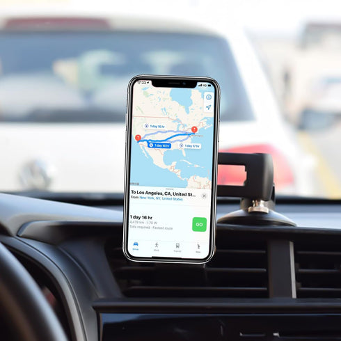Car Phone Holder, Magnetic Auto Phone Mount for Dashboard Windshield Screen with Flexible Base, Foldable Super Stable Compatible with 15 14 13 12 ...