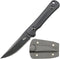 C1296 Fixed Blade Knife Neck Knife,9Cr18Mov Blade G10 Handle EDC Tool Knifes with kydex Sheath for Outdoor, Camping, Hiking, Fishing,Hunting(Black...
