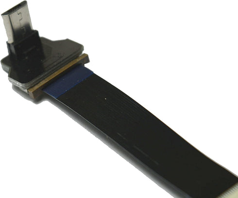 Short Micro USB Flat Slim Thin Ribbon FPC Cable Micro USB 90 Degree Angle to Standard USB A for sync and Charging...