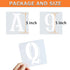 5 Inch Letter Stencils Symbol Numbers Craft Stencils, 42 Pcs Reusable Plastic Alphabet Templates for Painting on Wood, Wall, Fabric, Rock, Glass, ...